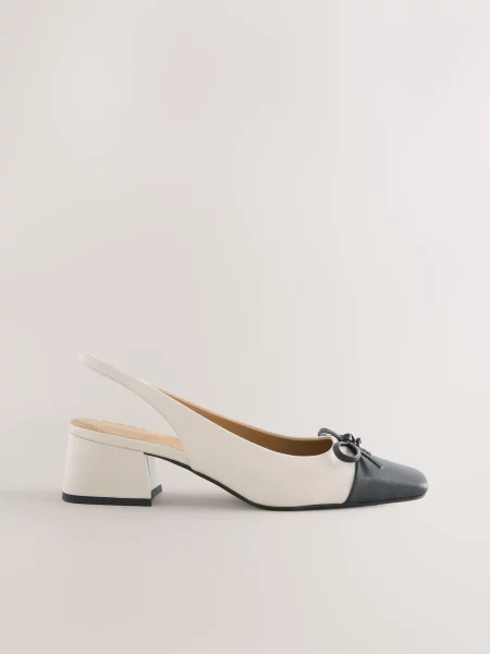 Next Pumps Forever Comfort fildeş / marin albastru