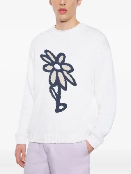 Pulover Maison Kitsune alb