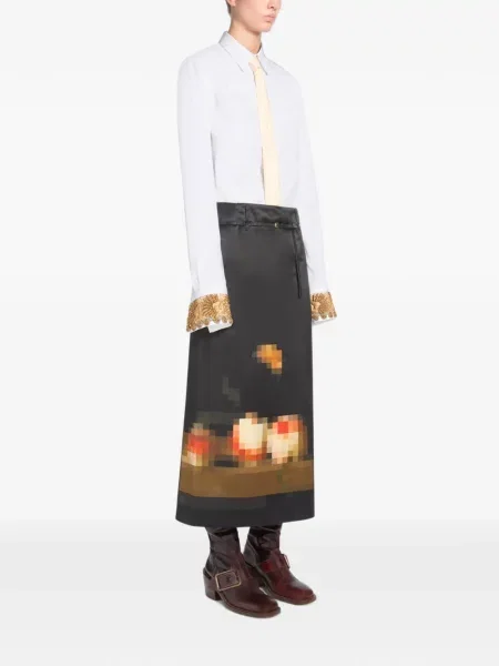 Lung fustă Dries Van Noten negru