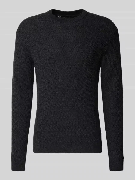Sweter z dzianiny z okrągłym dekoltem model ‘REAGAN’ Jack & Jones Premium