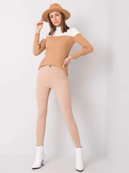 Pantaloni Fashionhunters bej