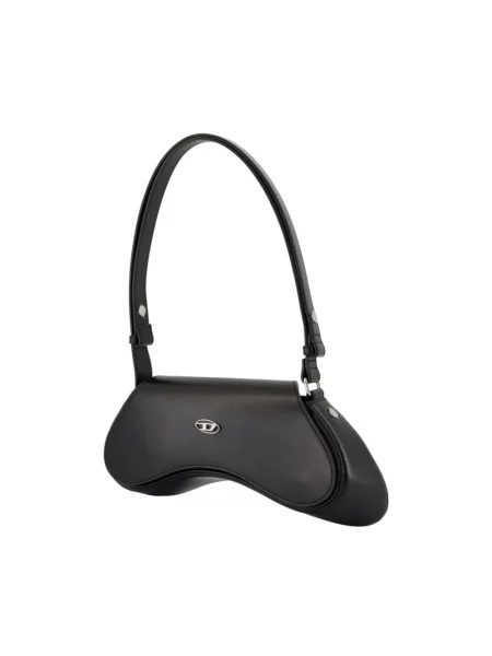 Torebka crossbody Diesel skórzana czarna