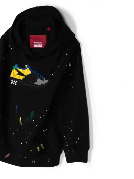 Bluza z kapturem dziecięca Mostly Heard Rarely Seen 8-bit czarna