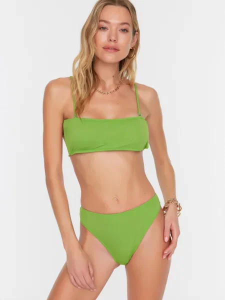 Bikini Trendyol z wysoką talią zielone