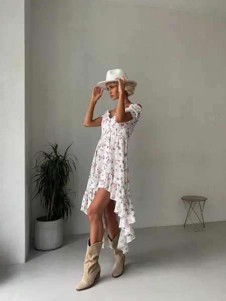 Платье миди Milirud софтшелл белое