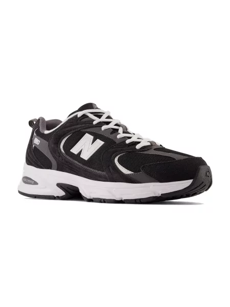 Sneakersy New Balance 530 zamszowe czarne