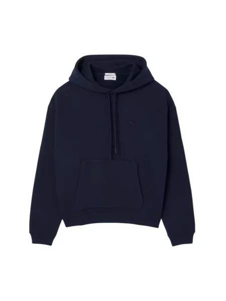 Bluza z kapturem Lacoste niebieska