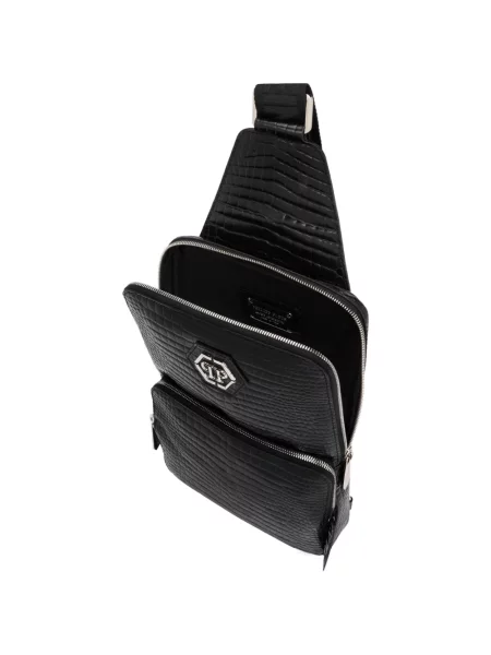 Geantă Philipp Plein cu imagine negru