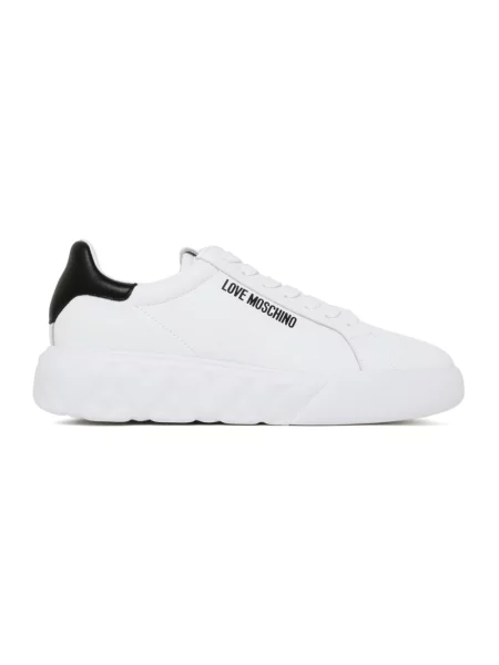 Sneakersy Love Moschino białe