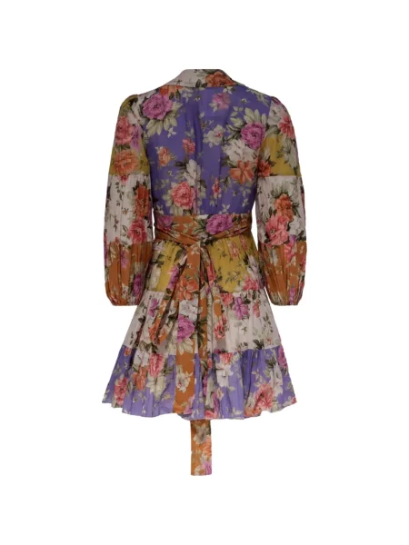 Cu centură rochie Zimmermann plic violet