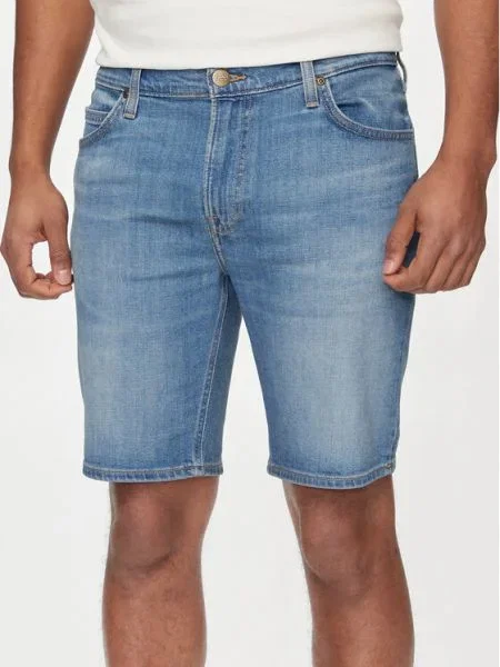 Lee Pantaloni scurți de blugi Rider Slim Fit albastru