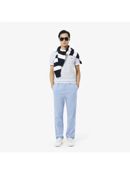 Lacoste Koszulka Polo Petit Piqué W Paski Classic Fit niebieski