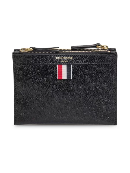 Portfel Thom Browne skórzany czarny