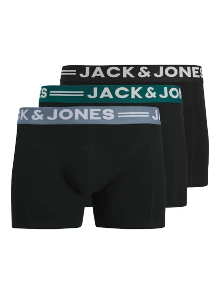 JACK & JONES Boksarice Sense svetlo modra / temno zelena / črna bela