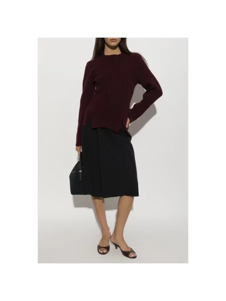 Sweter Victoria Beckham wełniany czerwony
