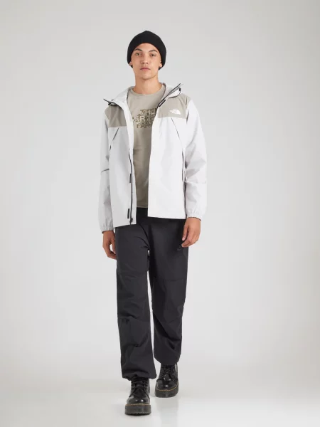 THE NORTH FACE Outdoorová bunda ANTORA sivobéžová biela