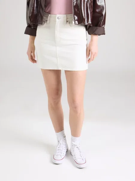 Studioselect Fustă Christin denim alb