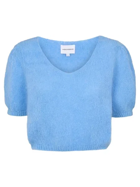 Sweter American Dreams wełniany niebieski