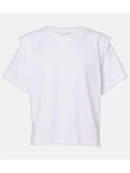 Tricou Isabel Marant din jerseu alb