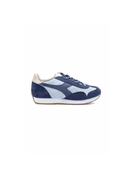 Sneakersy Diadora zamszowe z kamieniami niebieskie