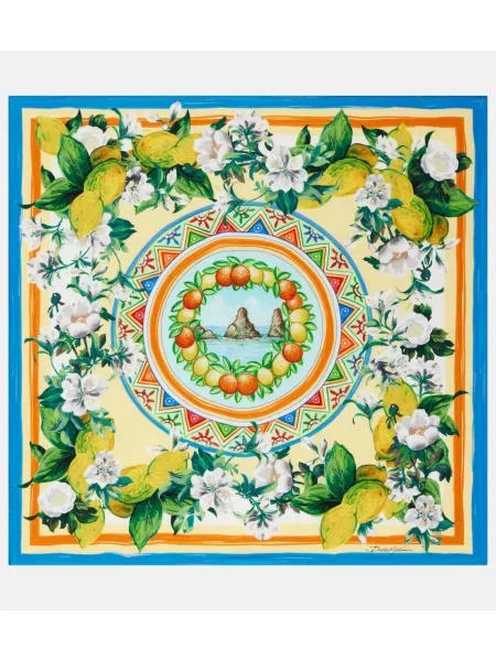 Fular Dolce&gabbana de mătase cu imagine