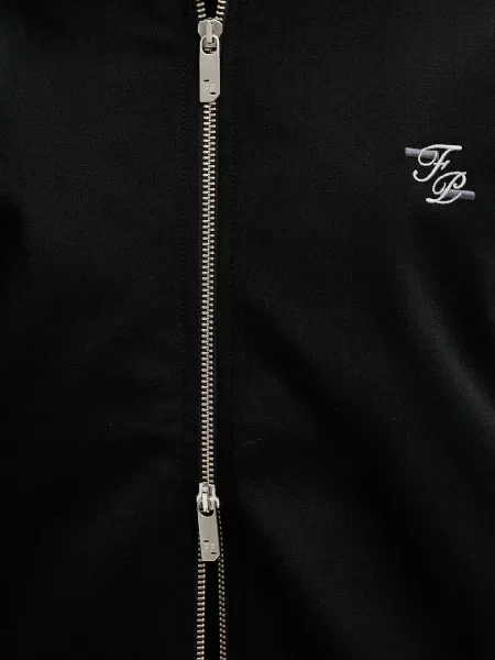 Dzseki Filling Pieces Coach Jacket Twill Wool Black L fekete