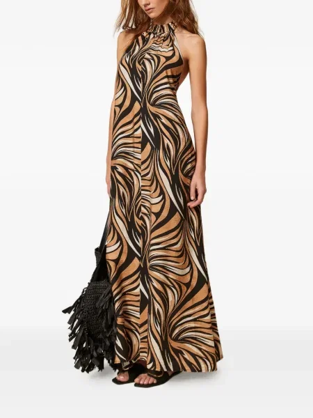 Rochie maxi Twinset cu imagine de costum