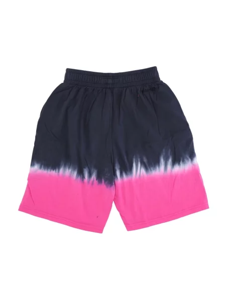 Tie dye spodenki sportowe Mitchell & Ness wiązane do koszykówki niebieskie