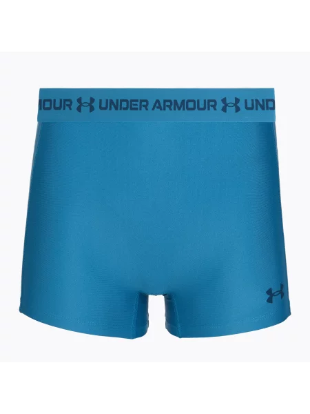 Pantaloni scurți de antrenament pentru femei Under Armour HeatGear Shorty aegean blue/blue fog albastru