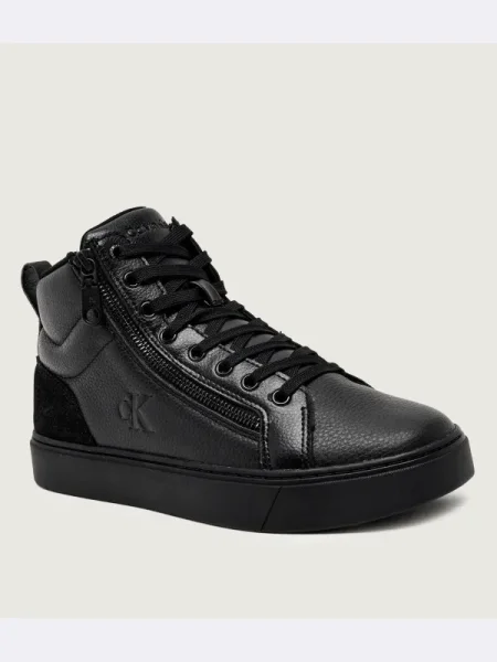 Sportcipők Calvin Klein Classic Cup Mid Laceup Zip Lth fekete