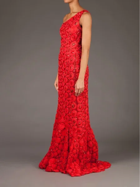 Rochie Georges Mak de costum roșu