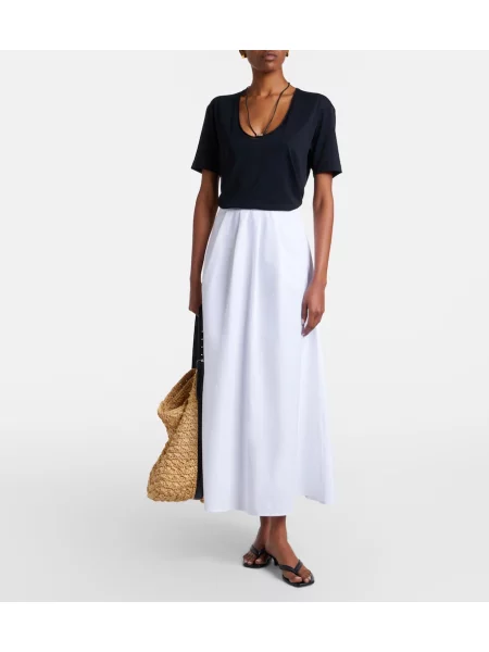 Midi krilo Citizens Of Humanity poplin bela