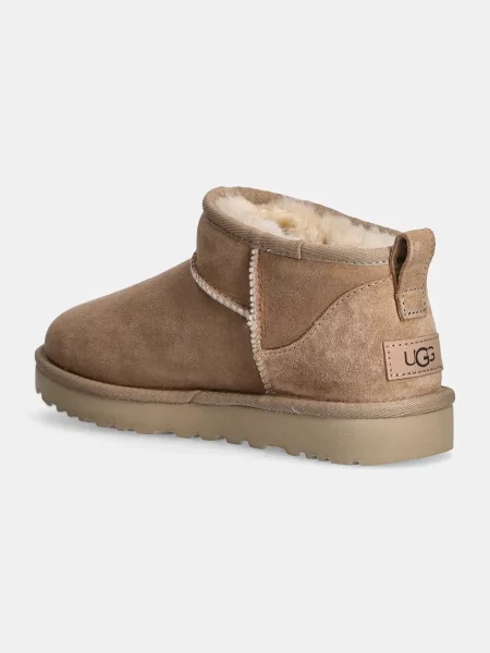Semišové klasické kotníkové boty Ugg béžové