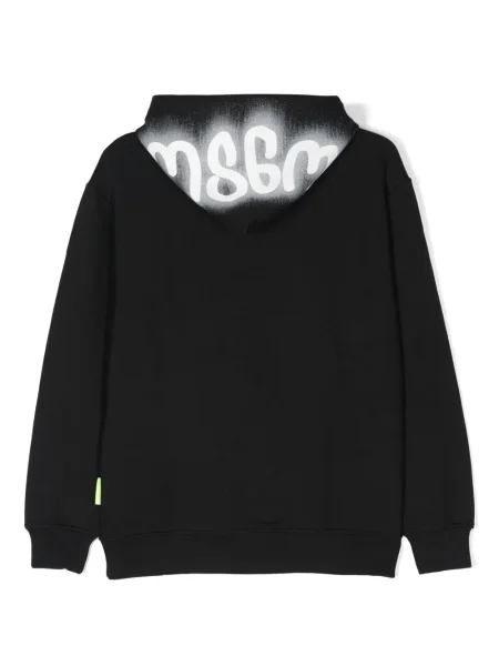 Dětska mikina s kapucí Msgm černá