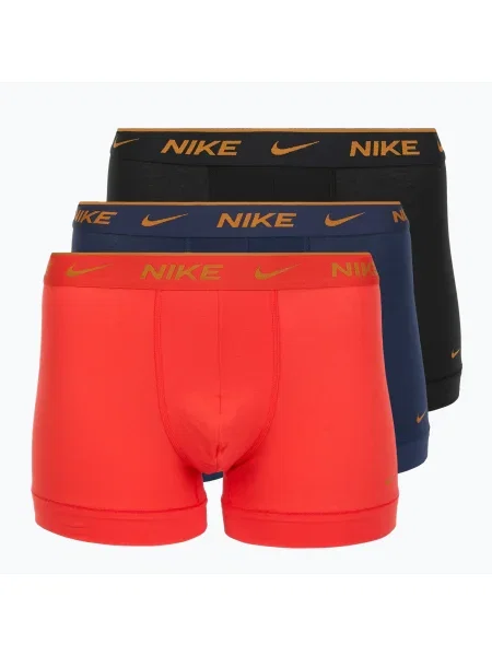 Boxeri pentru bărbați Nike Everyday Cotton Stretch Trunk 3 perechi light crimson/midnight navy/black negru