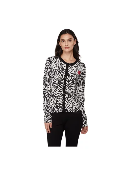 Sweter Twinset w abstrakcyjne wzory