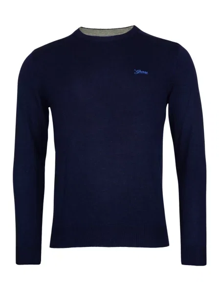 GUESS Pulover Valentine / închis albastru