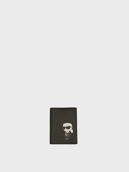 Кожаный кошелек Karl Lagerfeld черный