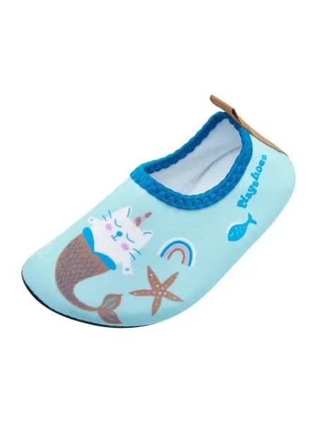 PLAYSHOES Natikače tirkiz / azur / smeđa bijela