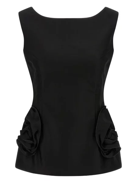 Top Magda Butrym cu model floral negru