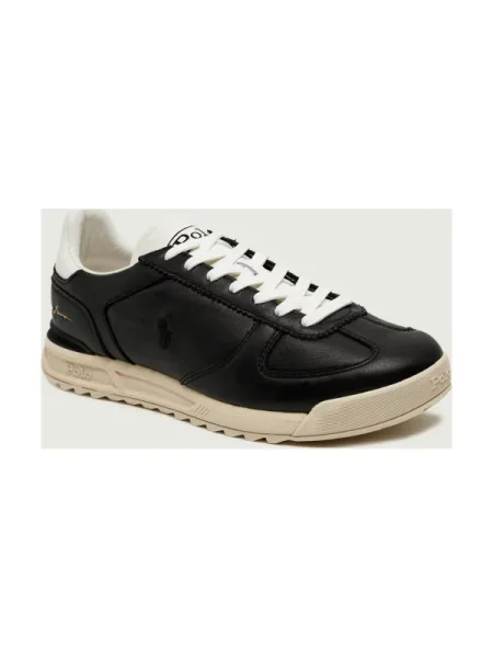 POLO RALPH LAUREN Teniși din piele VARICK negru