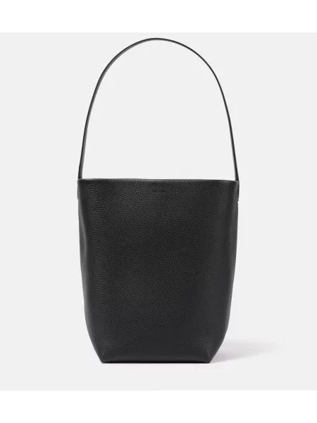 Geantă shopper The Row din piele negru