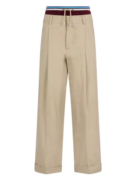 Pantaloni Dsquared2 cu broderie plisate