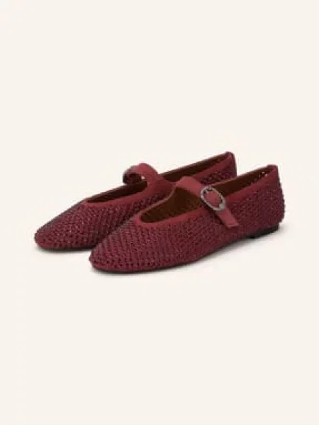 Baleríny Kurt Geiger s kamínky červené