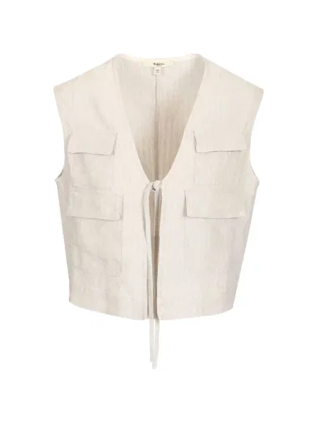 Kamizelka Barena z dekoltem w serek