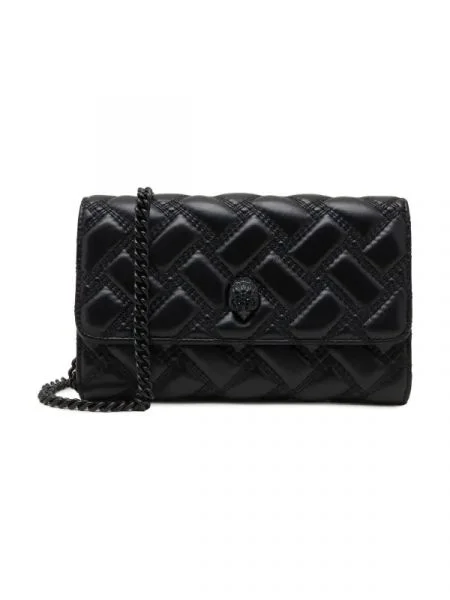 Colier Kurt Geiger din piele negru