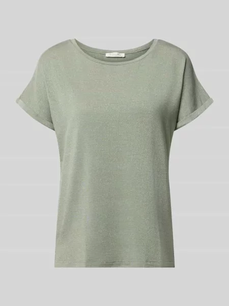 T-shirt z mieszanki o kroju relaxed fit Christian Berg Woman miętowa