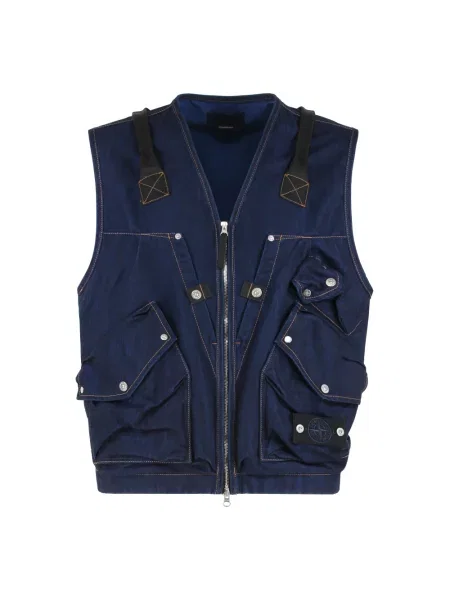 Kamizelka Stone Island z kamieniami niebieska