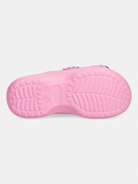 Шлепанцы Crocs на платформе с пряжкой