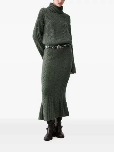 Stras pulover Liu Jo verde